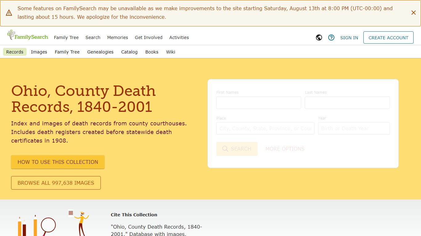 Ohio, County Death Records, 1840-2001 • FamilySearch